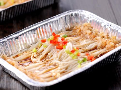 桑日锡纸烤金针菇